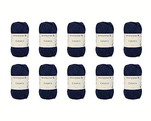 Schachenmayr Catania, 10Er Pack marine Handstrickgarne von Schachenmayr since 1822