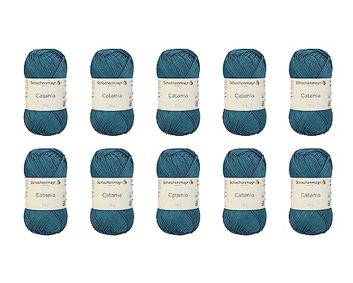 Schachenmayr Catania, 10Er Pack petrol Handstrickgarne von Schachenmayr since 1822