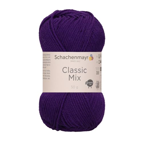 Schachenmayr Classic Mix - Farbe: Purple (00049) - 50 g/ca. 120 m Wolle von Schachenmayr since 1822