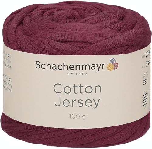 Schachenmayr Cotton Jersey, 100G weinrot Handstrickgarne von Schachenmayr since 1822