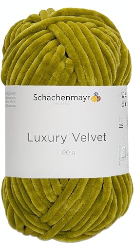 Schachenmayr Luxury Velvet, 100G lime Handstrickgarne von Schachenmayr since 1822