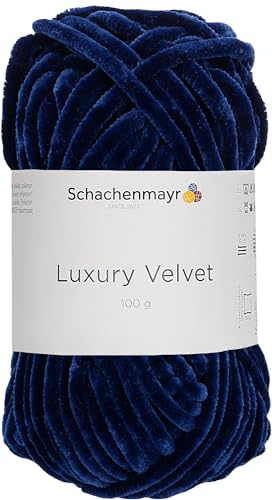 Schachenmayr Luxury Velvet, 100G navy Handstrickgarne von Schachenmayr since 1822