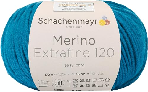 Schachenmayr Merino Extrafine 120, 50G petrol Handstrickgarne von Schachenmayr since 1822