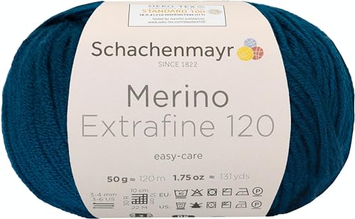 Schachenmayr Merino Extrafine 120 9807552-00164 teal Handstrickgarn, Schurwolle Schachenmayr Merino Extrafine 120 9807552-00164 teal Handstrickgarn, Schurwolle von Schachenmayr since 1822