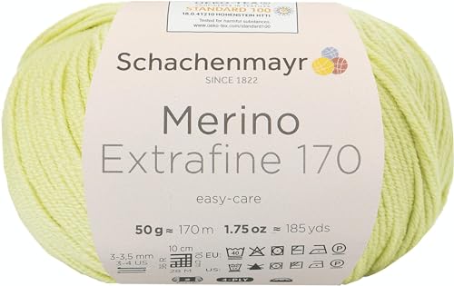 Schachenmayr Merino Extrafine 170, 50G limone Handstrickgarne von Schachenmayr since 1822