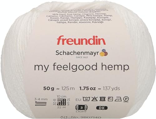 Schachenmayr My Feelgood Hemp, 50G weiß Handstrickgarne von Schachenmayr since 1822