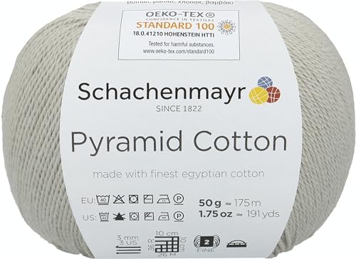 Schachenmayr Pyramid Cotton, 50G silber Handstrickgarne von Schachenmayr since 1822