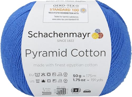 Schachenmayr Pyramid Cotton, 50G Azur Handstrickgarne von Schachenmayr since 1822