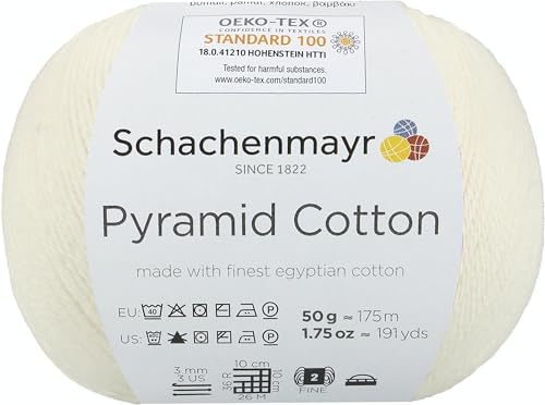 Schachenmayr Pyramid Cotton, 50G Natur Handstrickgarne von Schachenmayr since 1822