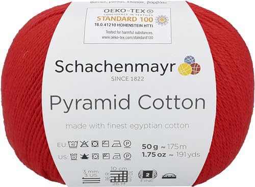 Schachenmayr Pyramid Cotton, 50G rot Handstrickgarne von Schachenmayr since 1822