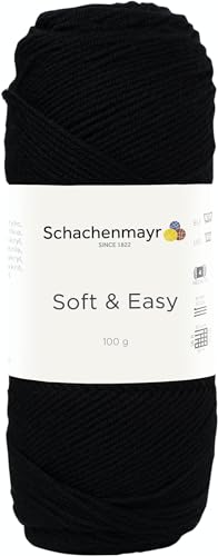 Schachenmayr Soft & Easy 9807353-00099 schwarz Handstrickgarn von Schachenmayr since 1822
