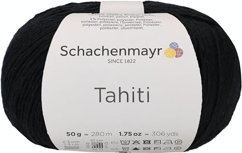 Schachenmayr Tahiti, 50G schwarz Handstrickgarne von Schachenmayr since 1822