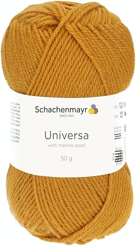Schachenmayr Universa, 9801875-00124, Farbe: Goldgelb, 50g, Handstrickgarne von Schachenmayr since 1822