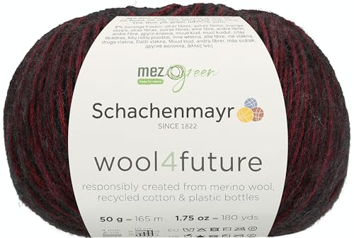 Schachenmayr Wool4Future, 50G burgundy Handstrickgarne von Schachenmayr since 1822