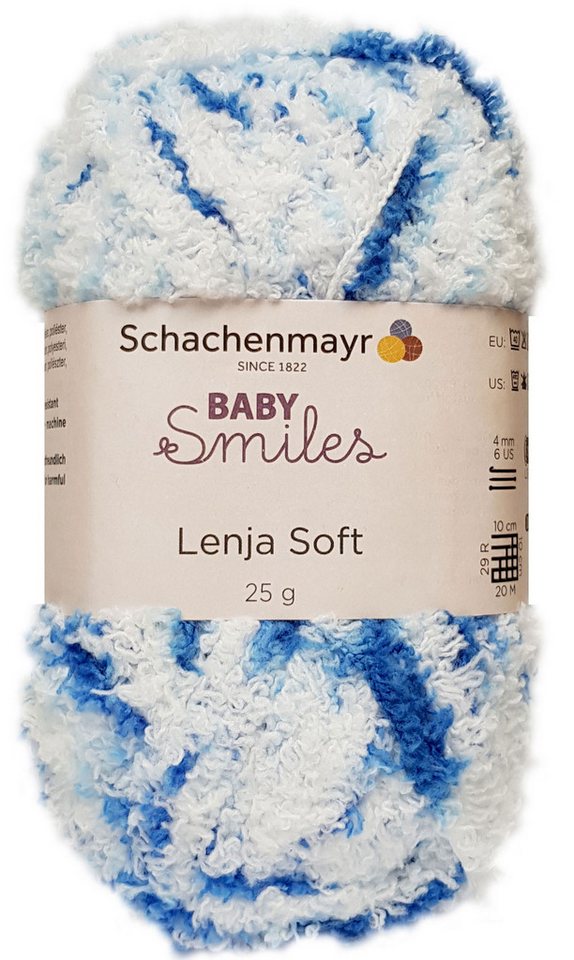 Schachenmayr 25 Gramm Schachenmayr Baby Smiles Lenja Soft 82 Blau Spot Color Häkelwolle von Schachenmayr