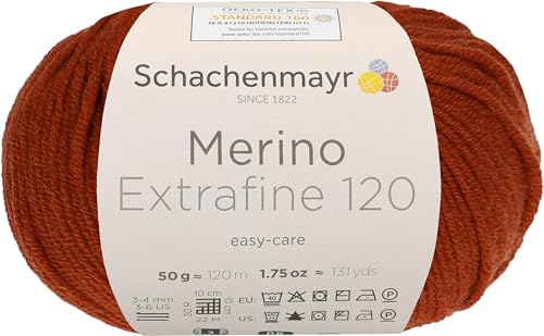 Schachenmayr 9807552-00115 Handstrickgarn, 100% Schurwolle, Ziegel, OneSize, 120 Meter Schachenmayr 9807552-00115 Handstrickgarn, 100% Schurwolle, Ziegel, OneSize, 120 Meter von Schachenmayr since 1822