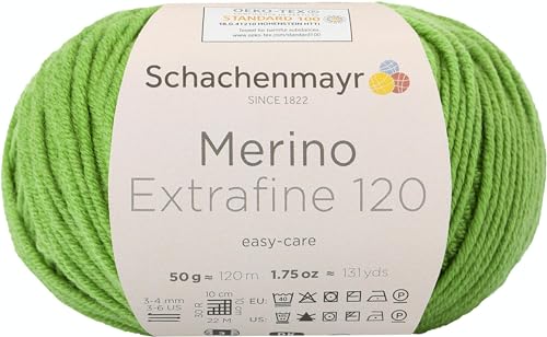 Schachenmayr Merino Extrafine 120, 50G Apple Green Handstrickgarne von Schachenmayr since 1822