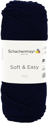 Schachenmayr Soft & Easy, 100G marine Handstrickgarne von Schachenmayr since 1822