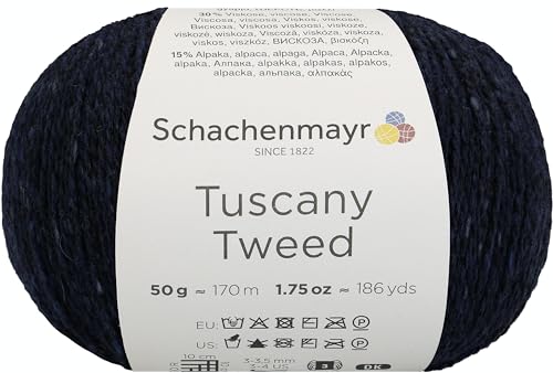 Schachenmayr Tuscany Tweed, 50G navy Handstrickgarne von Schachenmayr since 1822