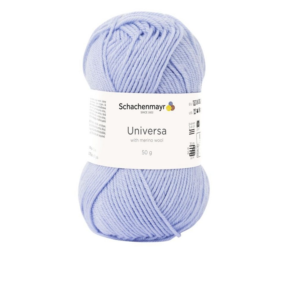 Schachenmayr Wolle Universa klassisches Schurwollmischgarn zum Stricken und Häkeln Häkelwolle, 125,00 m (50g Wolle zum Stricken und Häkeln mit Schurwolle, Strickgarn, Strickwolle, Handstrickgarn), Ganzjahresgarn von Schachenmayr