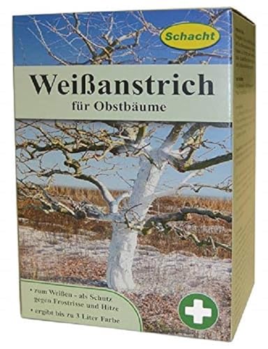 Schacht 1WEIS901 Weißanstrich 1 kg für Obstbäume gegen Frostrisse von Schacht