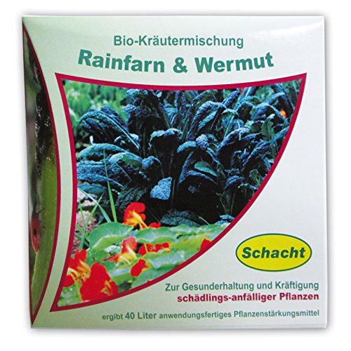 Schacht 1kmschad200 Bio-Kräutermischung Rainfarn & Wermut 200 g Pflanzenstärkungsmittel zur Gesunderhaltung schädlingsanfälliger Pflanzen von Schacht