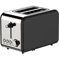 Schwarzer Retro-Toaster – 2-Scheiben, 850 Watt von Schäfer Electronics