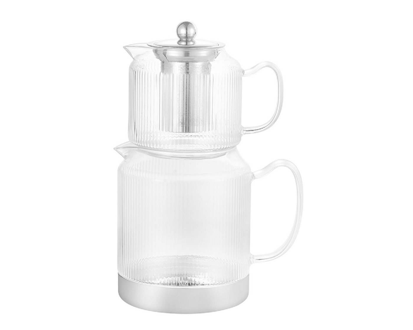 Schäfer Elektronik Caydanlik-Teekanne Teekannen-Set aus Glas mit Edelstahlfuß 600 ml & 1,5 L Schäfer Elektronik Caydanlik-Teekanne Teekannen-Set aus Glas mit Edelstahlfuß 600 ml & 1,5 L von Schäfer Elektronik