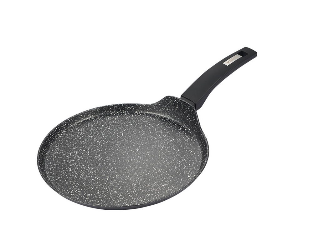 Schäfer Elektronik Crêpepfanne Crepepfanne Pfanne Pfannkuchenpfanne Bräter Marble Black", geschmiedete Aluminiumlegierung (28 cm), Antihaftbeschichtung" von Schäfer Elektronik