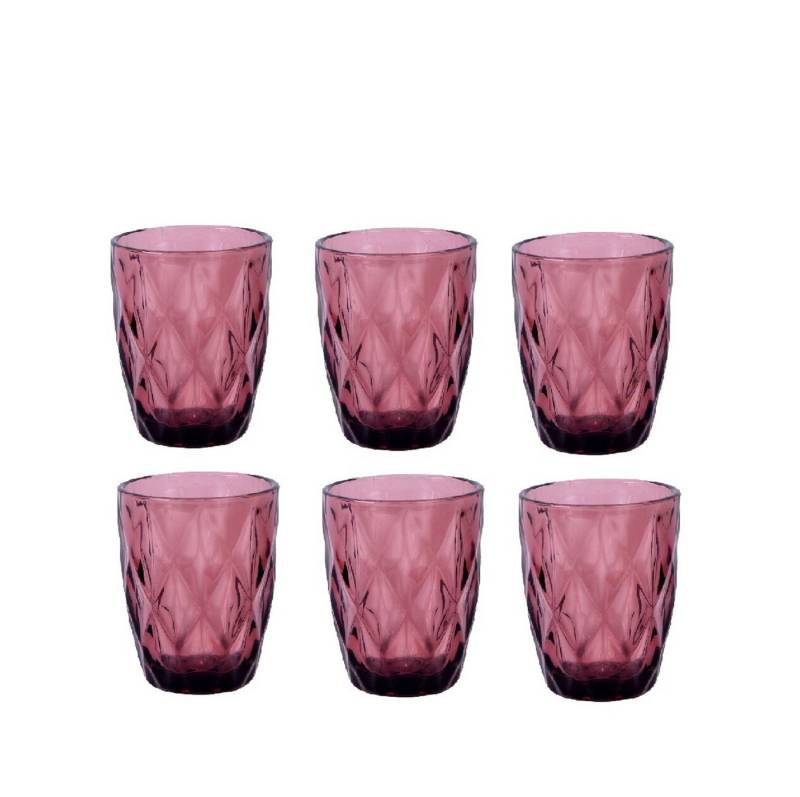 Schäfer Elektronik Gläser-Set 6er Wasserglas Set Diamond 260 ml für stilvollen Trinkgenuss, 6-teilig von Schäfer Elektronik