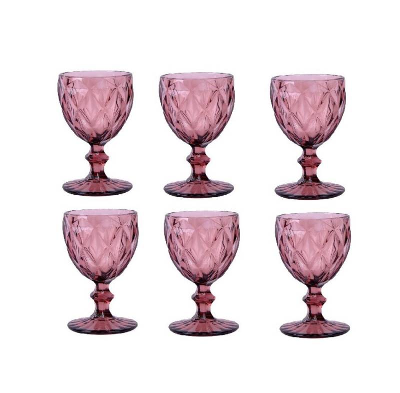 Schäfer Elektronik Gläser-Set Diamond Weingläser – Perfekte 6er Set Weißweingläser mit 250 ml, 6-teilig, 250 ml von Schäfer Elektronik