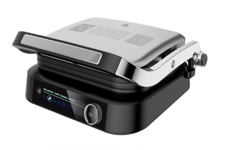 COFI 1453 Kontaktgrill mit LED-Display Sandwichmaker Toaster Multigrill Elektrogrill schwarz von COFI 1453