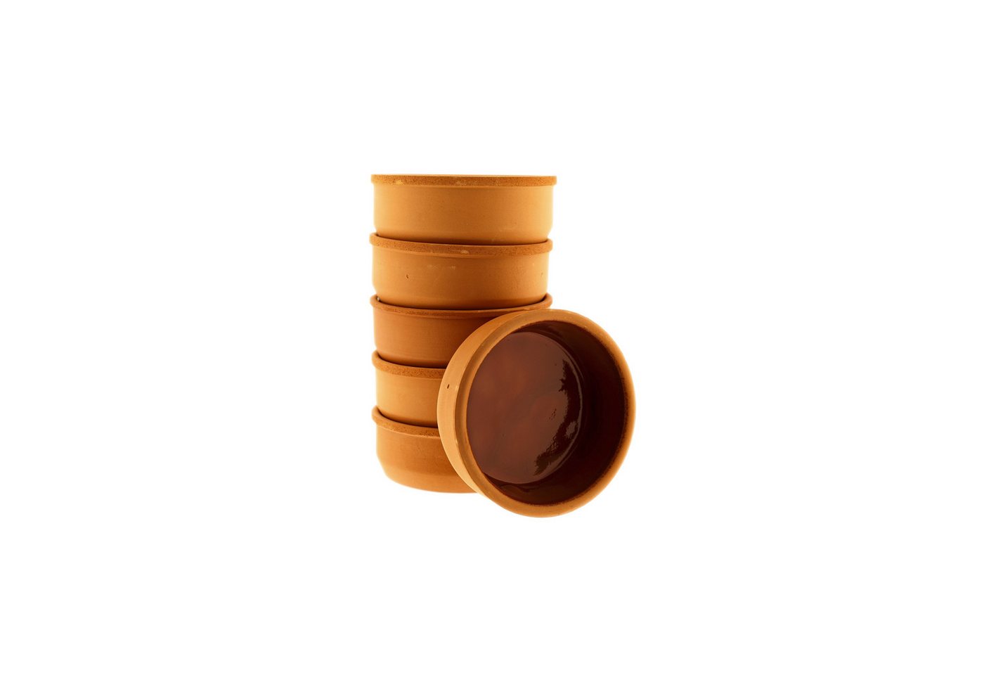 Schäfer Elektronik Schale Tonschalen für Tapas, Güvec oder Gratin - 6er Set, ø12 x 4 cm, Ton, (6-tlg) von Schäfer Elektronik