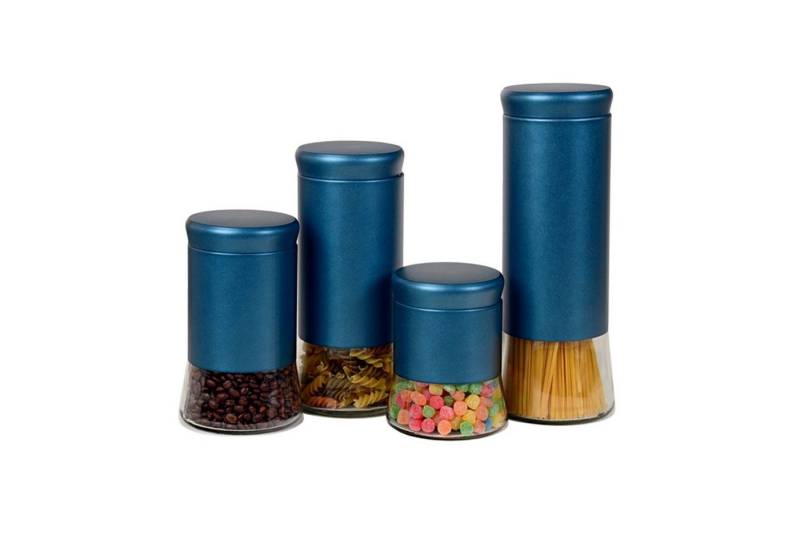 Schäfer Frischhaltedose Vorratsdosen Set 4 teilig, Glas, (Set, 4-tlg., 4 Vorratsdosen in verschiedenen Größen) von Schäfer