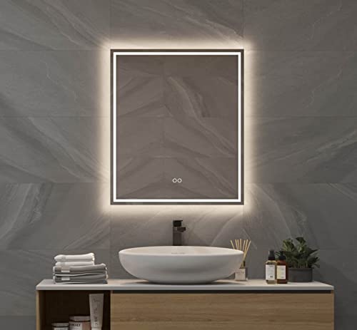 Schaere Bathroom Mirror inc Dimmable Color Change LED Lighting and Mirror Heating 60x70 cm 6040 Series von Schaere