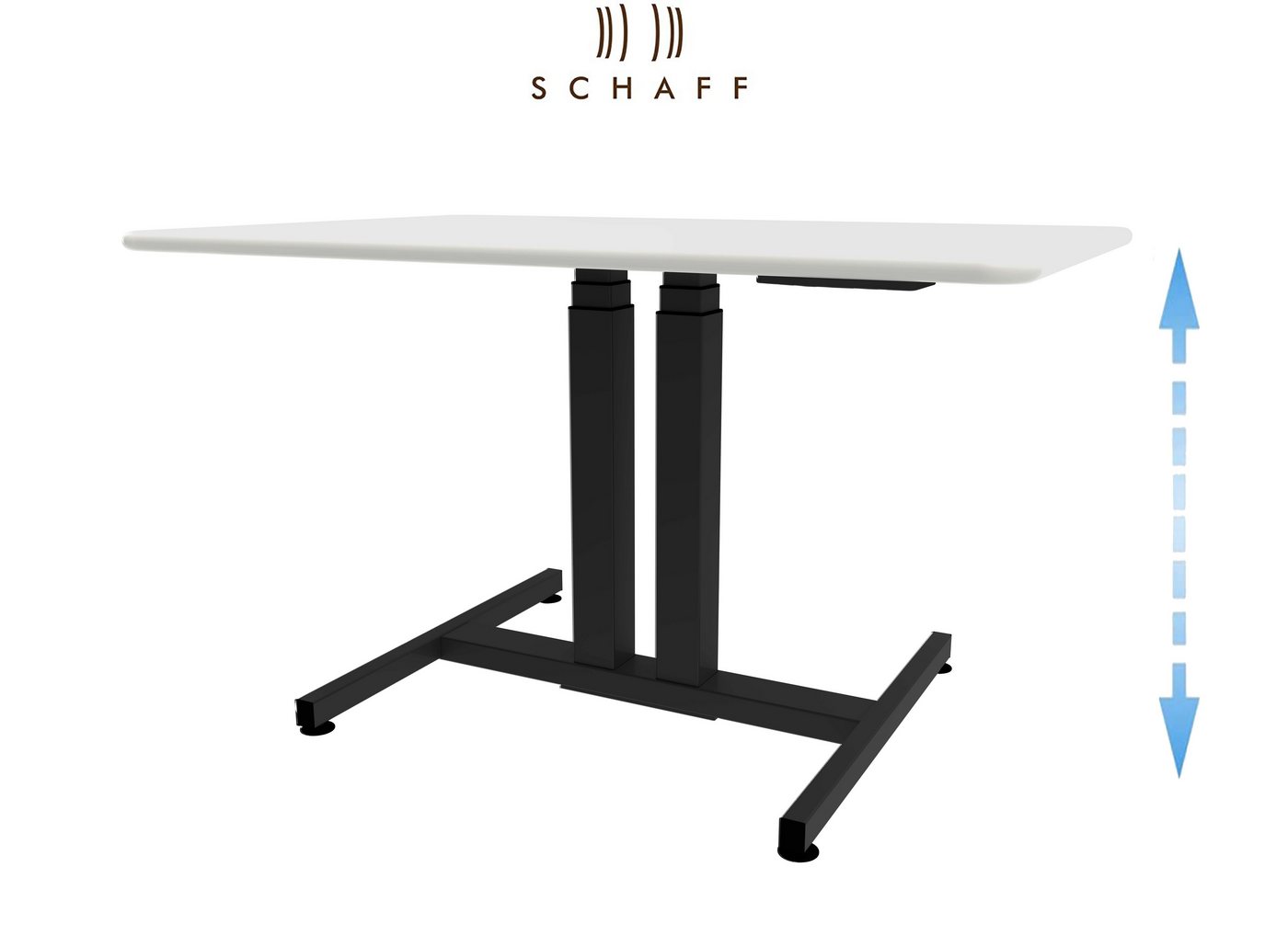 Schaff Schreibtisch Schaff höhenverstellbarer Schreibtisch - Progress Tischplatte weiß mit Gestell schwarz oder silber - Home Office, Büro, Computertisch Schaff Schreibtisch Schaff höhenverstellbarer Schreibtisch - Progress Tischplatte weiß mit Gestell schwarz oder silber - Home Office, Büro, Computertisch von Schaff