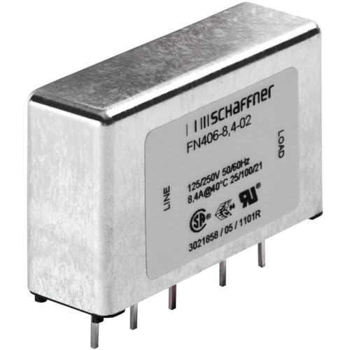 Schaffner FN 406-3-02 FN 406-3-02 Entstörfilter 250 V/AC 3 A 2.5 mH (L x B x H) 45 x 15 x 28 mm 1 St. von Schaffner