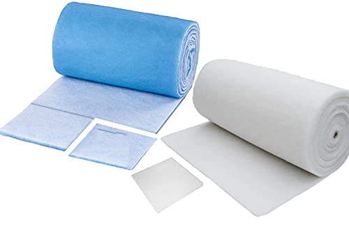 G2 Filtermatte 1x1m - Luftfiltermatte 1m² für Lüftungsanlagen - Filterrolle aus Polyester - 17–20mm Stärke - hitzebeständig bis 120°C - DIN 53438 zertifiziert von Schahba