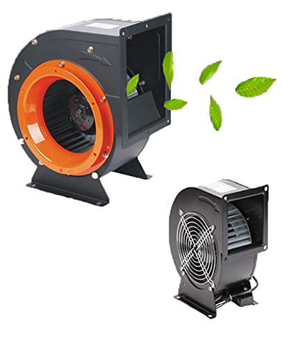 Schahba Radialventilator 130 mm - leistungsstarkes Radialgebläse mit 700 m³/h Luftstrom, 140 W Leistung, 220V, Absauggebläse für Lüftung & Werkstatt (150 mm/900 m³/h) von Schahba