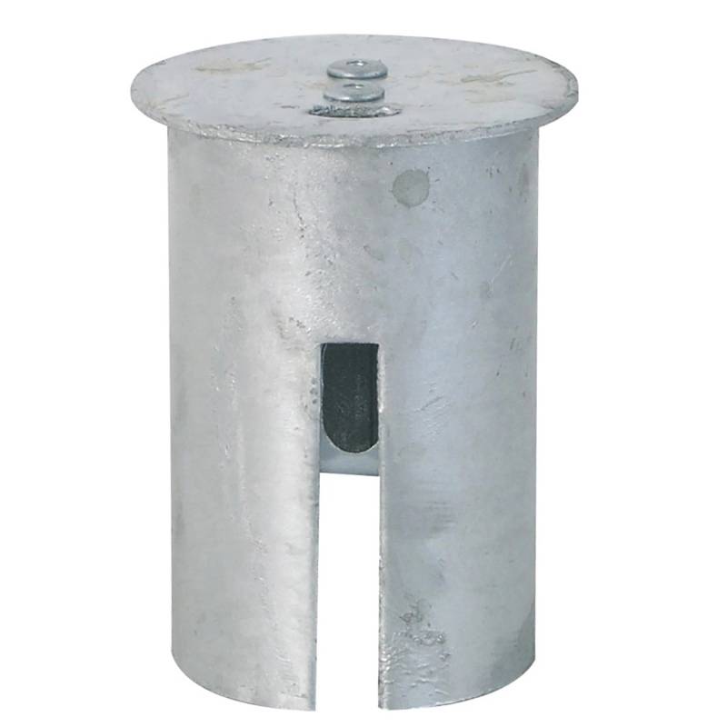 Schake Abdeckkappe Pfosten Ø 76 mm Federverschluss Feuerverzinkt von Schake