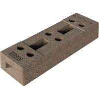 Schake Bauzaunfuß aus Beton, Länge: 700 mm, Höhe 125 mm, Breite 220 mm mit 6 Löchern (Ø 42 mm) 36 kg von Schake
