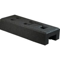 Schake Bauzaunfuß aus Kunststoffrecycling, Länge: 690 mm, Höhe 140 mm, Breite 255 mm 5 Einstecklöcher; 4x rund 42mm, 1 x 60x60mm, Farbe: schwarz, 26 kg Schake Bauzaunfuß aus Kunststoffrecycling, Länge: 690 mm, Höhe 140 mm, Breite 255 mm 5 Einstecklöcher; 4x rund 42mm, 1 x 60x60mm, Farbe: schwarz, 26 kg von Schake