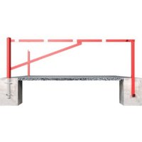 Schake Drehschranke 3,50m + Profilzylinder Drehpfosten: Ø 102mm, Schrankenarm: 60x40mm inkl. 2 Auflagepfosten, zum Einbetonieren, beschichtet, rot / weiß Schake Drehschranke 3,50m + Profilzylinder Drehpfosten: Ø 102mm, Schrankenarm: 60x40mm inkl. 2 Auflagepfosten, zum Einbetonieren, beschichtet, rot / weiß von Schake