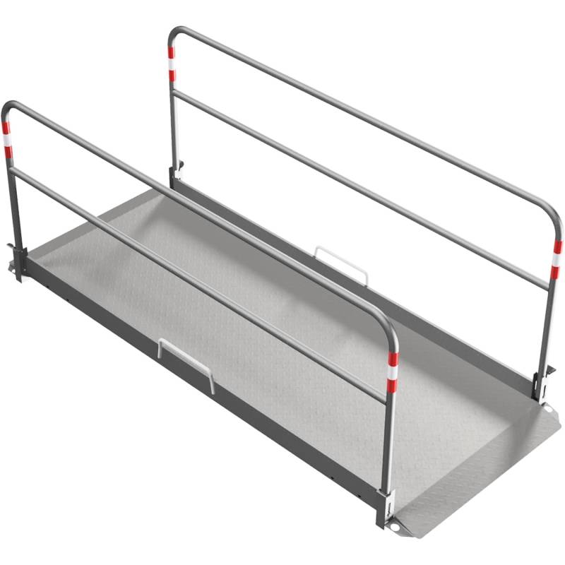 Schake Grabenbrücke Aluminium Sicherheitsgeländer 1 m x 2,80 m Silber Schake Grabenbrücke Aluminium Sicherheitsgeländer 1 m x 2,80 m Silber von Schake