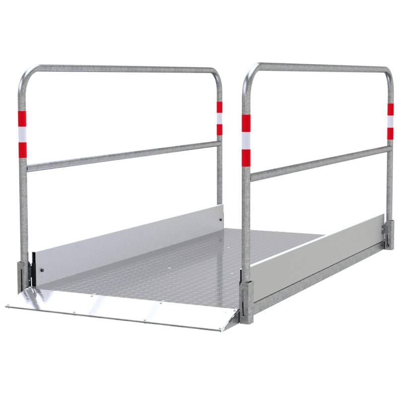 Schake Grabenbrücke Stahl Aluminium 1 m x 2,30 m Silber Schake Grabenbrücke Stahl Aluminium 1 m x 2,30 m Silber von Schake