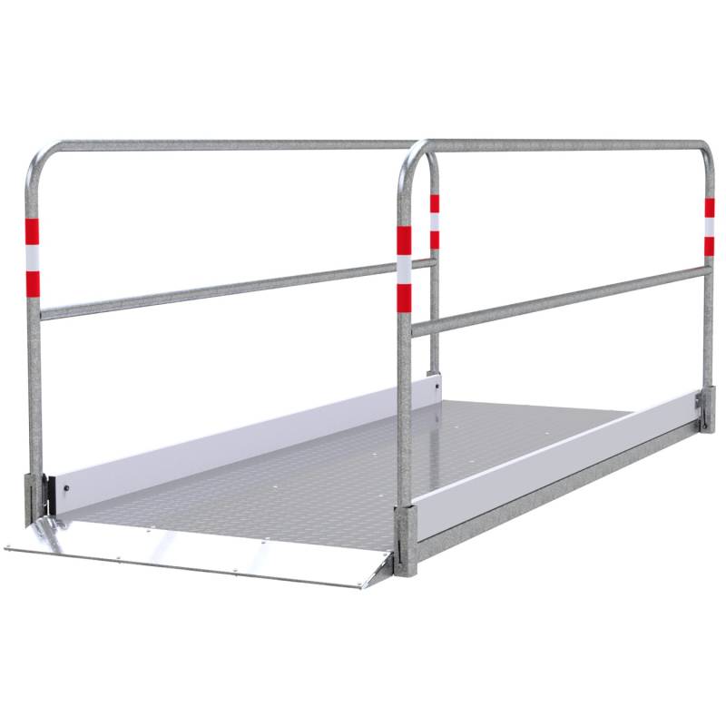 Schake Grabenbrücke Stahl Aluminium 1 m x 2,80 m Silber Schake Grabenbrücke Stahl Aluminium 1 m x 2,80 m Silber von Schake