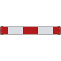 Schake Warnschild mit Rohrschellen, 800 x110 mm, RA2/B Schake Warnschild mit Rohrschellen, 800 x110 mm, RA2/B von Schake
