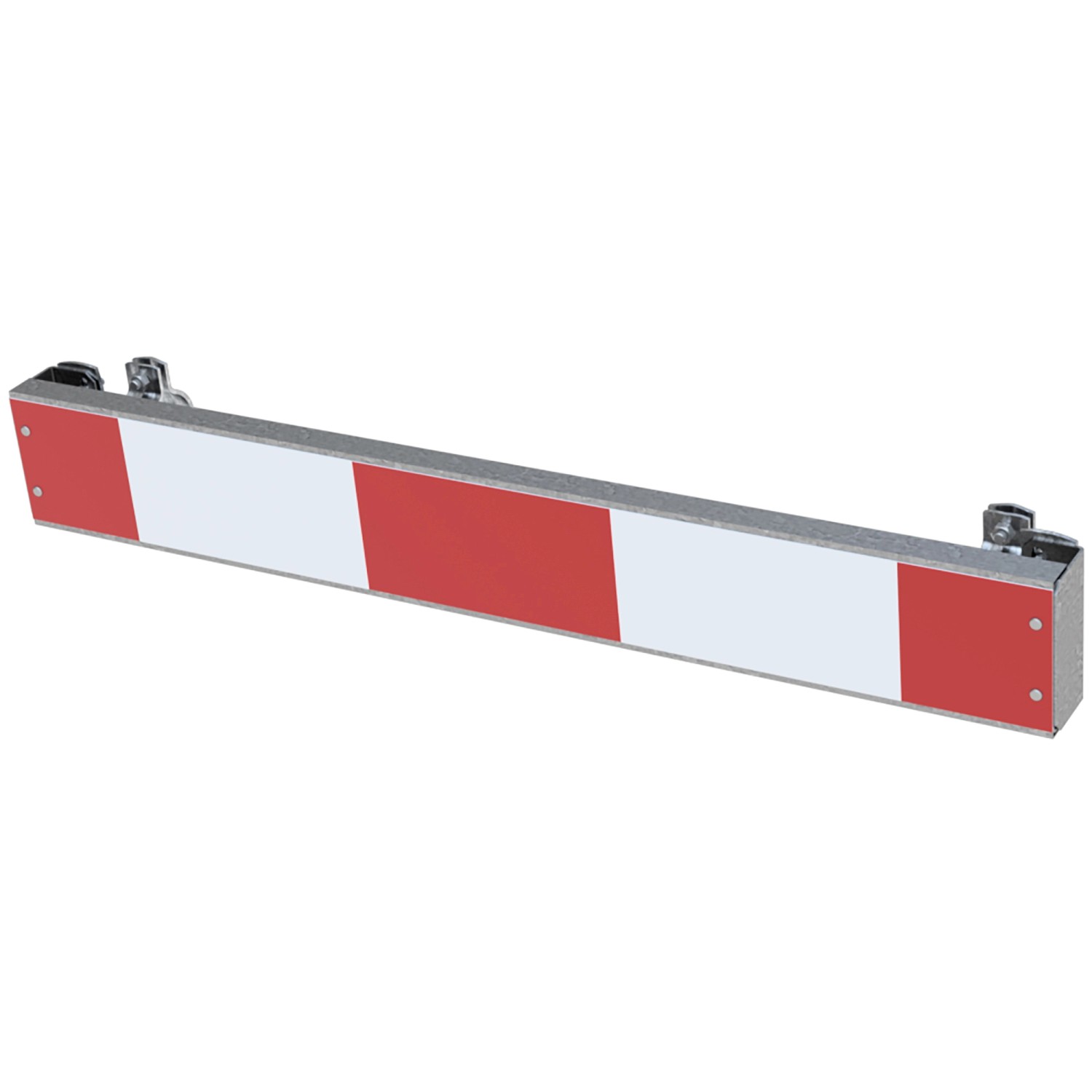 Schake Warnschild mit Rohrschellen Folie RA1/A Weiß-Rot von Schake