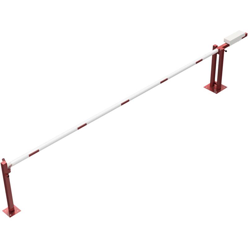 Schake Wegeschranke Auflagestütze Dreikant 5.000 mm Weiß-Rot von Schake