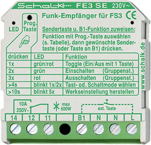 Schalk Funk-Empfängerschalter FE3 SE (230V AC) von Schalk